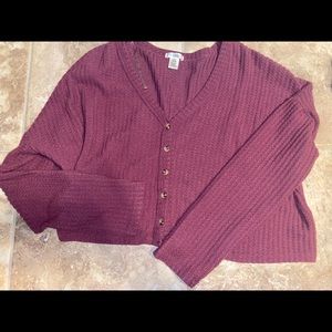 Cropped cardigan/sweater